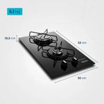 cooktop 2 bocas mondial gás bivolt ctg-04 (mp)