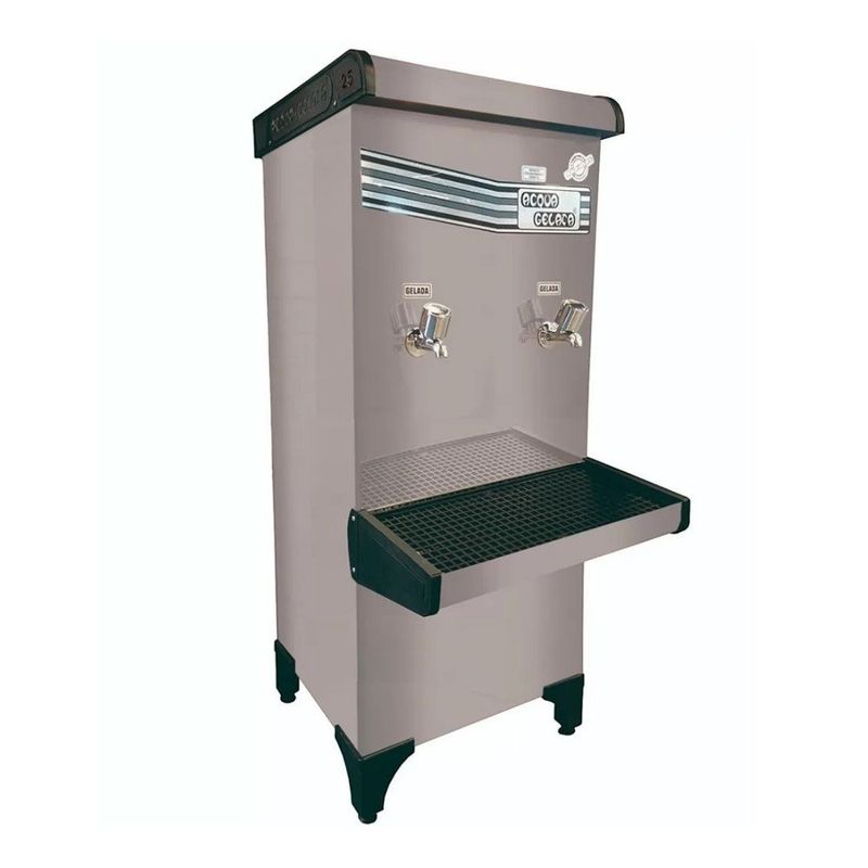 bebedouro industrial acqua gelata 2 torneiras 127v inox pre25 (mp)