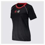 camisa feminina flamengo gg braziline disparar preto (mp)