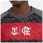 camisa masculina flamengo m braziline harmonia cinza e vermelho (mp)