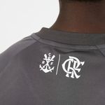 camisa masculina flamengo m braziline harmonia cinza e vermelho (mp)