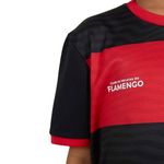 camisa juvenil flamengo 14 anos braziline emoção vermelho e preto (mp)