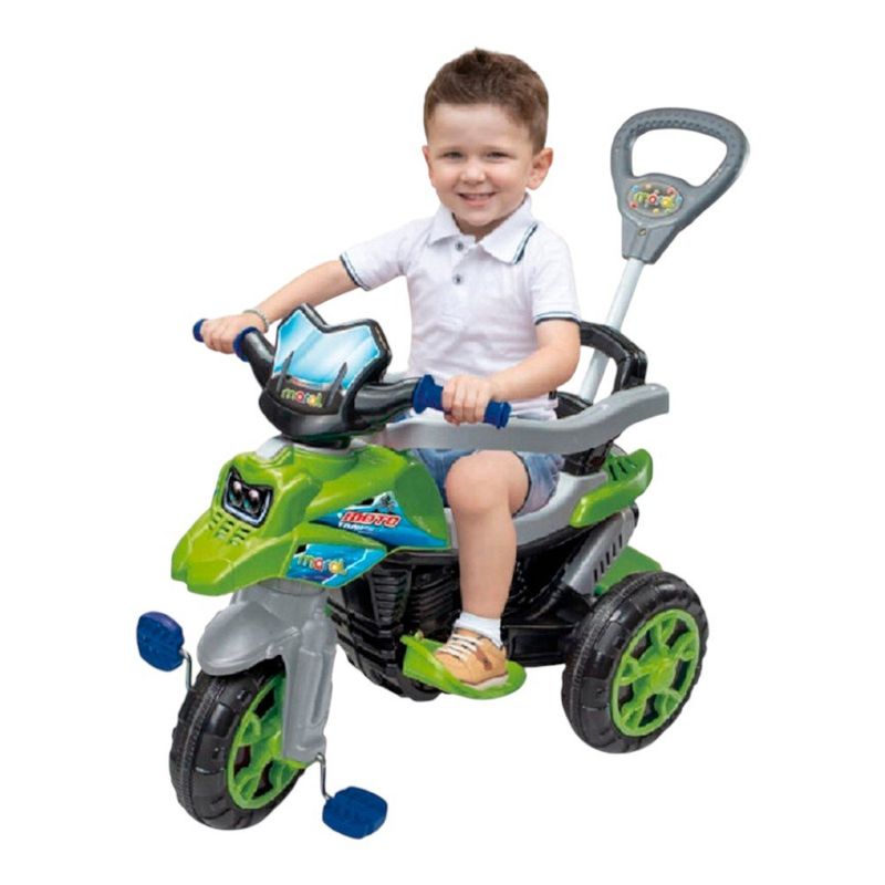 triciclo infantil maral moto trail verde (mp)