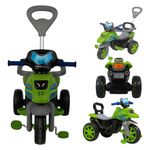 triciclo infantil maral moto trail verde (mp)