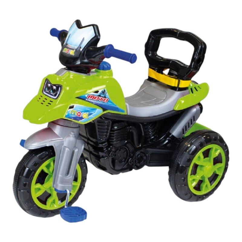 triciclo infantil maral moto trail verde (mp)