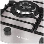 cooktop 5 bocas mueller a gas mcg5bl alumínio (mp)