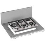 cooktop 5 bocas mueller a gas mcg5bl alumínio (mp)