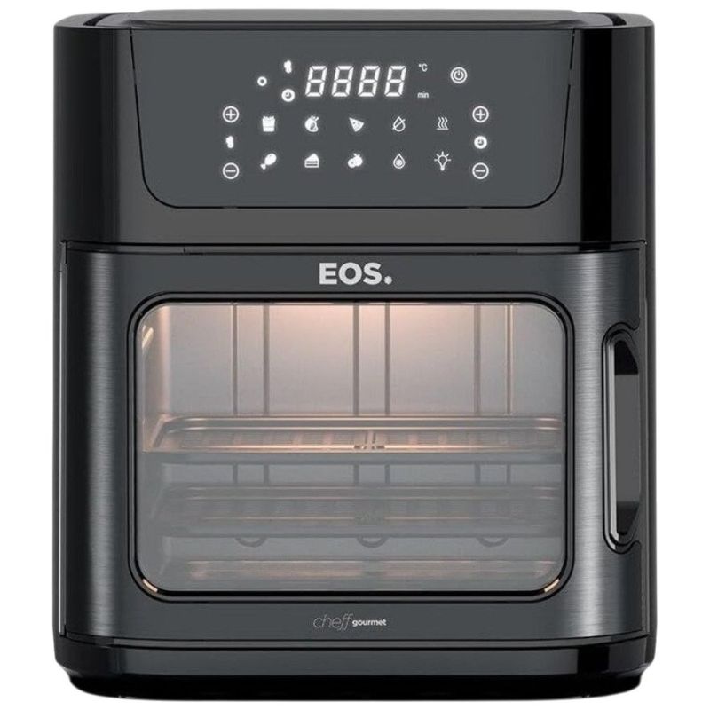fritadeira elétrica air fryer eos oven 15 litros 127v inox (mp)