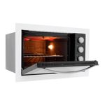 forno elétrico fischer embutir fit line 48l 127v branco (mp)