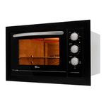 forno elétrico fischer embutir fit line 48l preto 127v (mp)