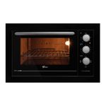 forno elétrico fischer embutir fit line 48l preto 127v (mp)