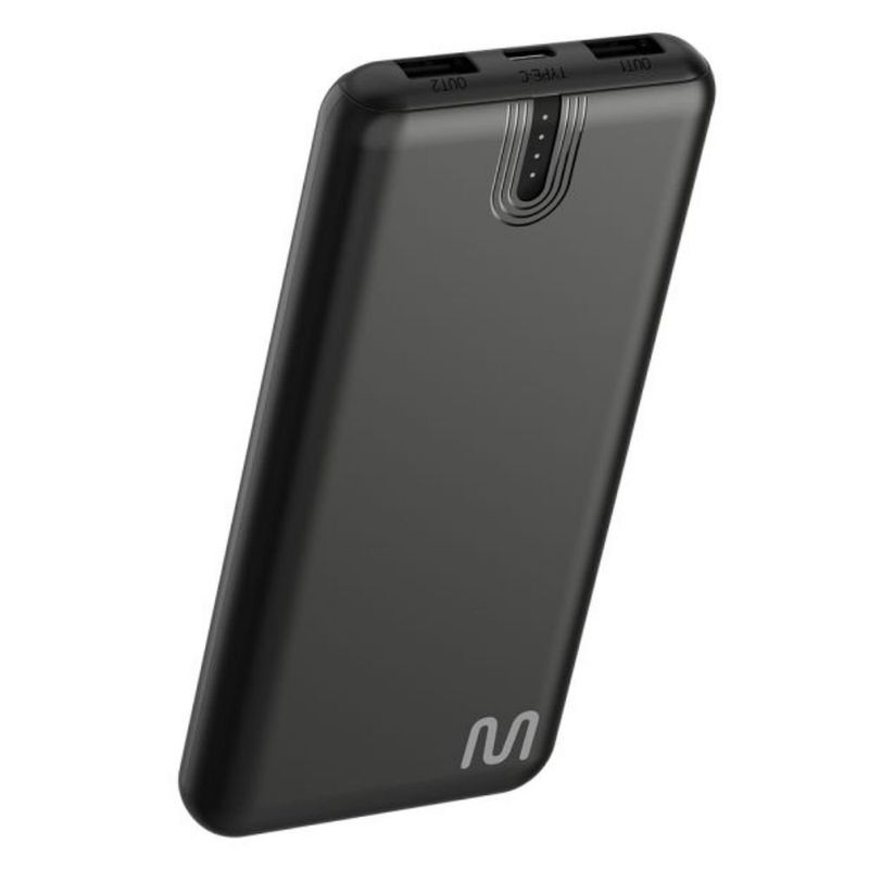 Power Bank 10000mAh Multi Preto Luz CB173