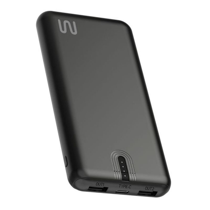 Power Bank 10000mAh Multi Preto Luz CB173