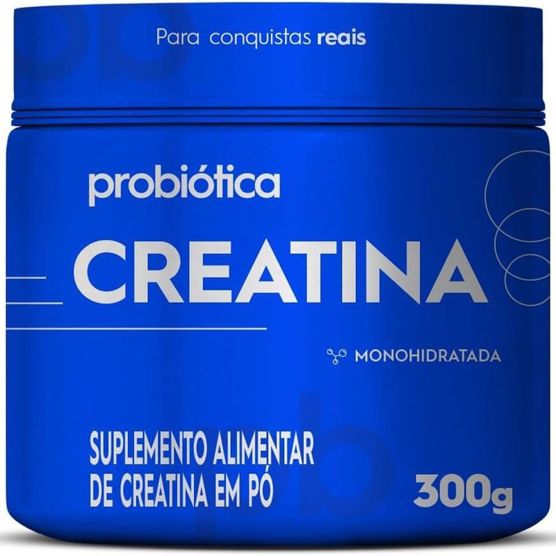creatina pura probiótica monohidratada 300g