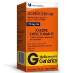 acetilcisteína 20mg/ml 120ml xarope união química