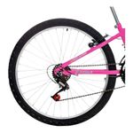 bicicleta free action donna aro 24 18v rosa (mp)