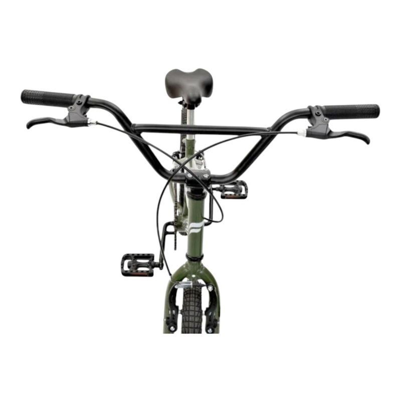 bicicleta free action cross aro 20 1v verde militar (mp)