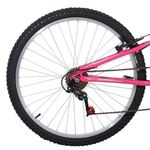 bicicleta free action fa240 aro 26 18v branco e rosa (mp)