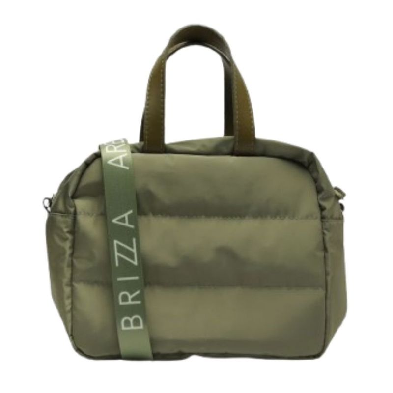 bolsa térmica brizza arezzo tiracolo nylon gigi média verde (mp)