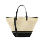 bolsa tiracolo brizza arezzo crochê lena média creme preta (mp)