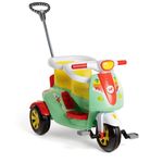triciclo calesita moto duo color 2 crianças guia e pedal (mp)