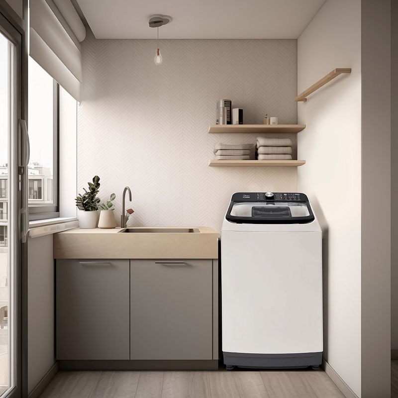 lavadora midea wave agitador 15kg branco ma512w150a/wk04