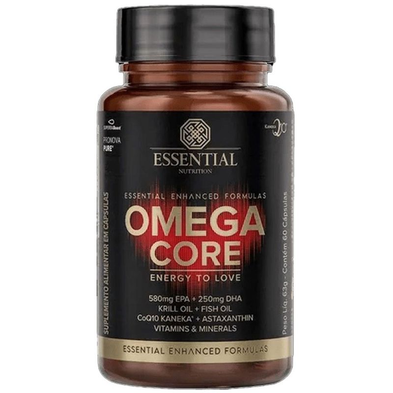 omega core essential nutrition 60 cápsulas