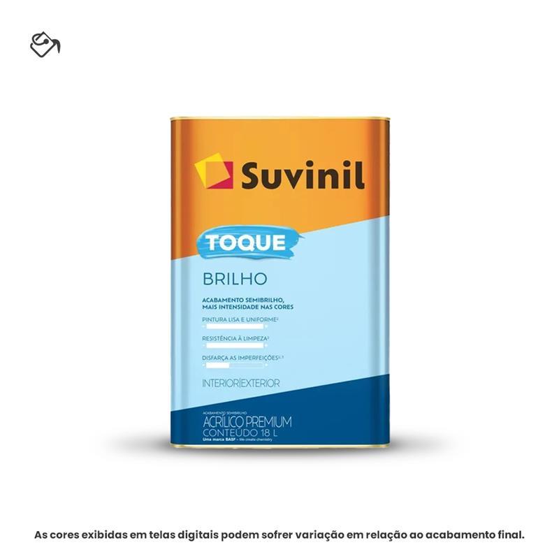 tinta acrílica premium semibrilho18l toque brilho branco neve suvinil (mp)