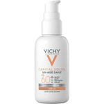 protetor solar facial vichy capital soleil uv-age daily anti-idade 3 em 1 fps60 cor 4.0 40g