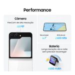 smartphone samsung z flip 7 fe tela 6,7" amoled 8gb ram 256gb preto