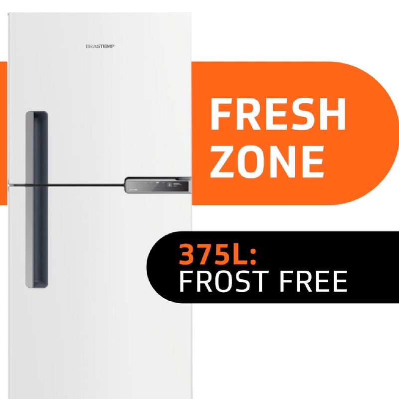 geladeira brastemp frost free duplex 375 litros compartimento extrafrio branca brm44hb