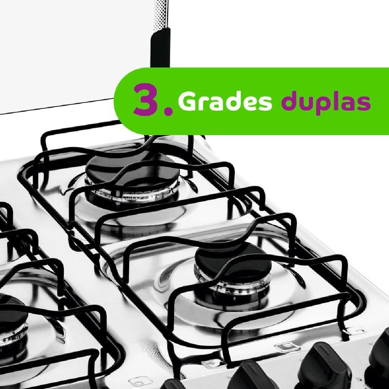 fogão 4 bocas consul automático bivolt branco cfo4nab