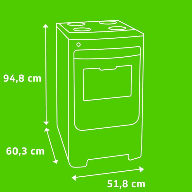 fogão 4 bocas consul automático bivolt inox cfo4var