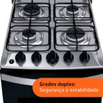 fogão 4 bocas brastemp automático bivolt inox bfo4nbr