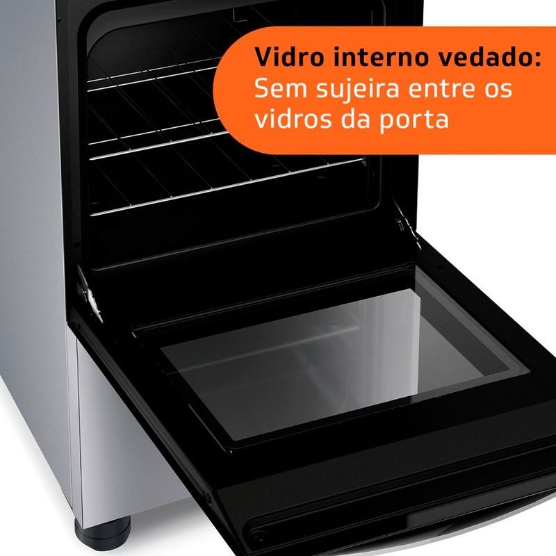 fogão 4 bocas brastemp automático bivolt inox bfo4nbr