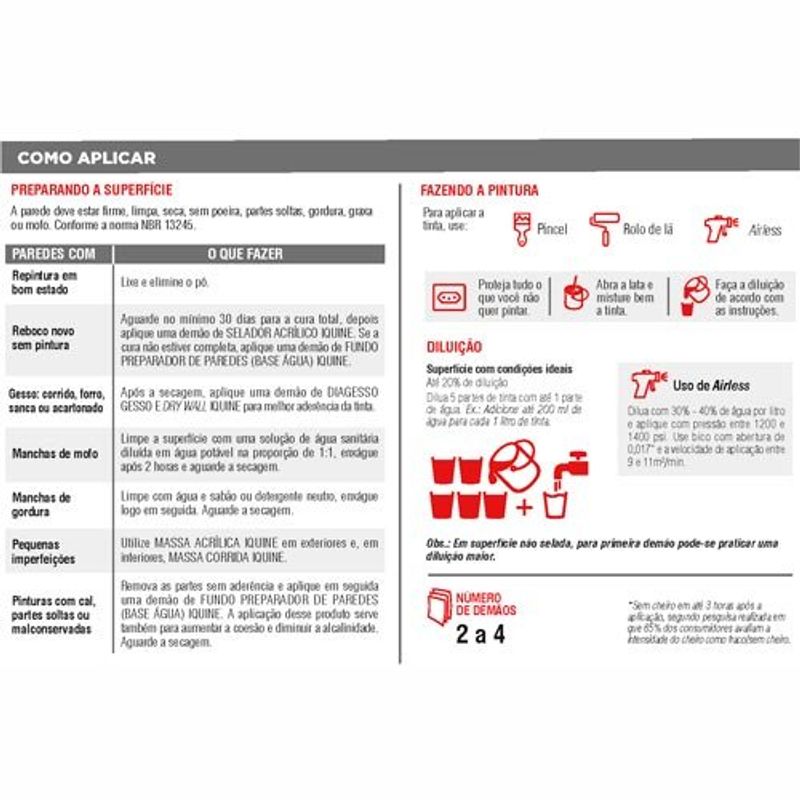 tinta acrilica iquine standard semibrilho 3,2l limpa fácil 020 marfim (mp)