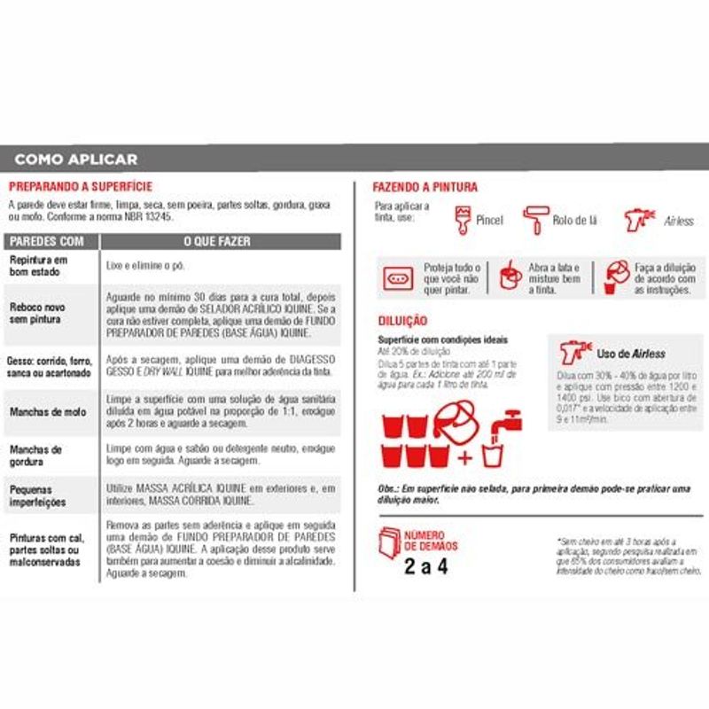 tinta acrilica iquine standard semibrilho 3,2l limpa fácil 2283 fisalita (mp)