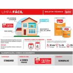 tinta acrilica iquine standard semibrilho 3,2l limpa fácil 1794 caranguejo (mp)