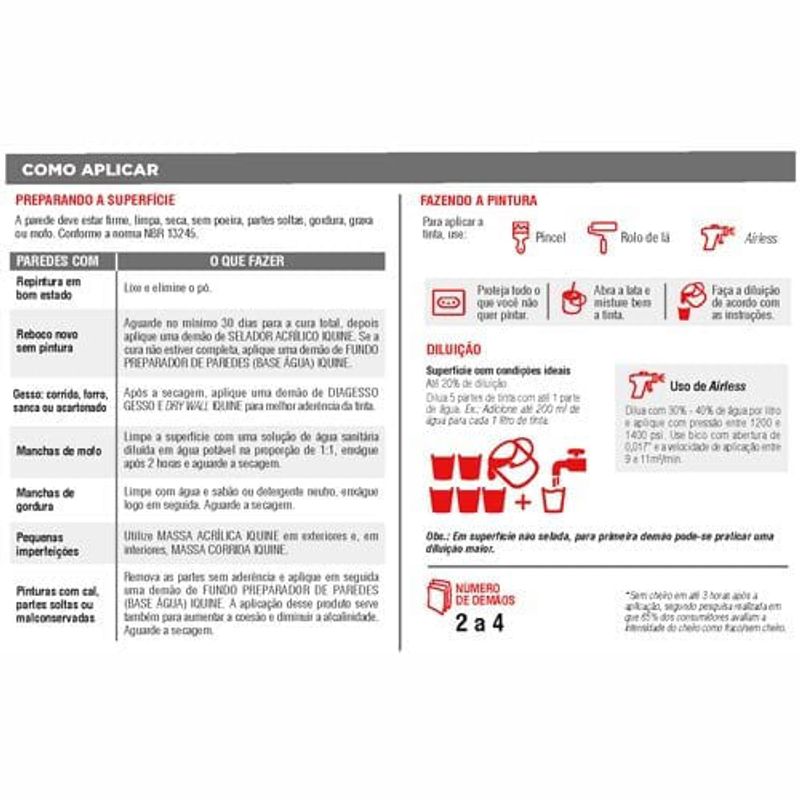 tinta acrilica iquine standard semibrilho 16l limpa fácil 1730 cajá (mp)