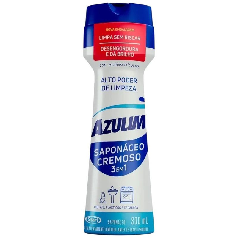 limpador multiuso saponáceo cremoso azulim lavanda 300ml