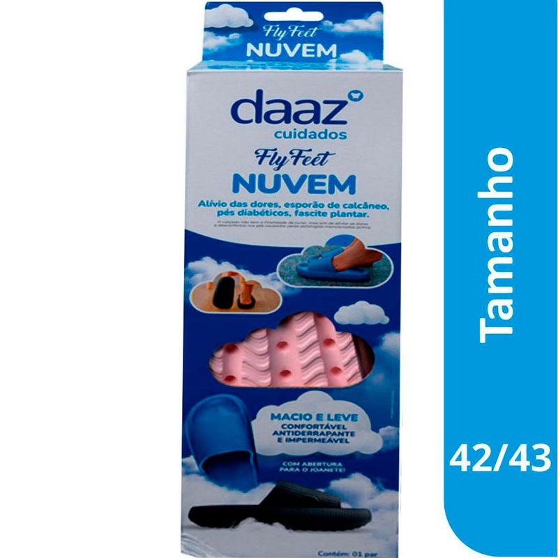 sandália nuvem ortopédica daaz rosa 42/43