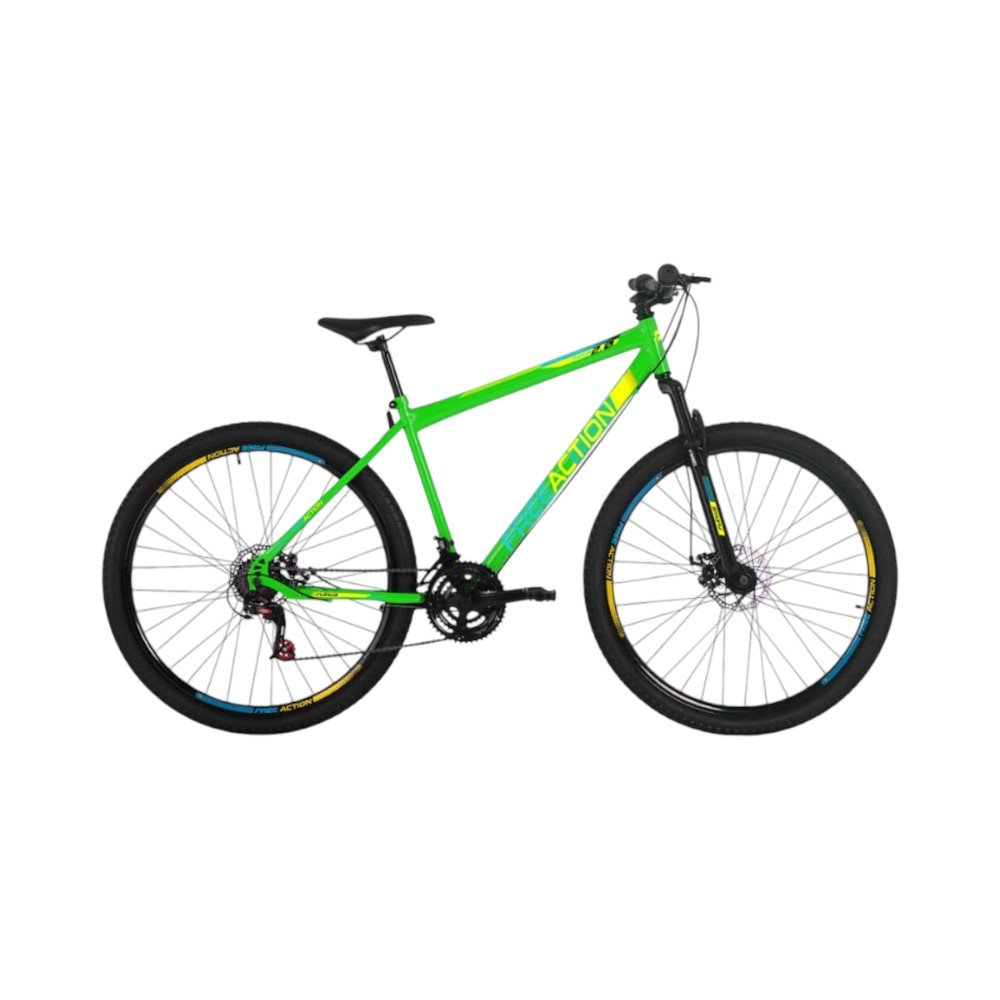 Bicicleta Free Action Flexus Aro 29 21 Velocidades Verde Kawasaki (MP)