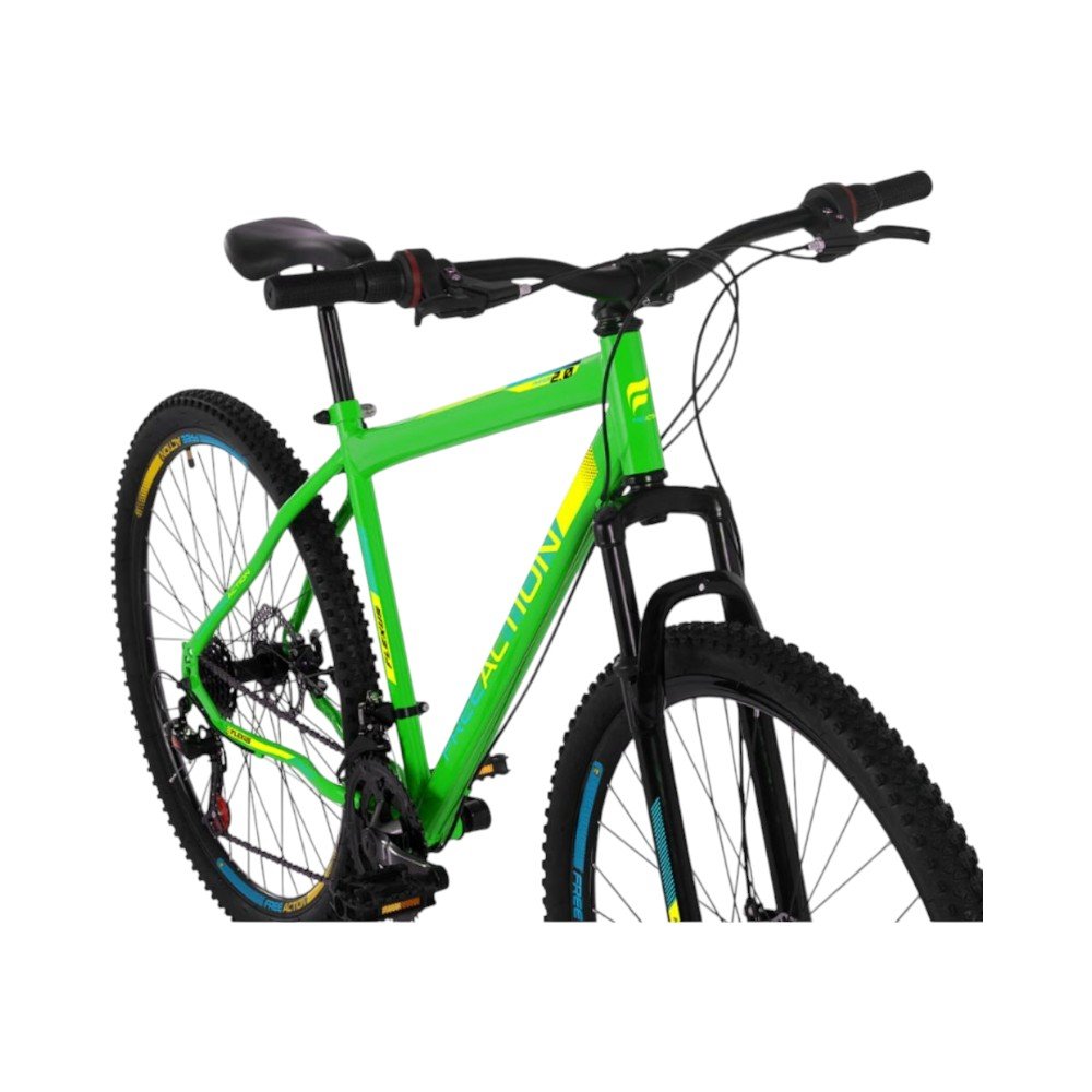 Bicicleta Free Action Flexus Aro 29 21 Velocidades Verde Kawasaki (MP)