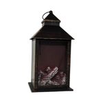 lanterna natalina decorativa cromus 27cm 4364 (mp)