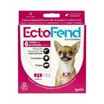 coleira antipulgas e carrapatos para cães zoetis ectofend 48cm rosa (mp)