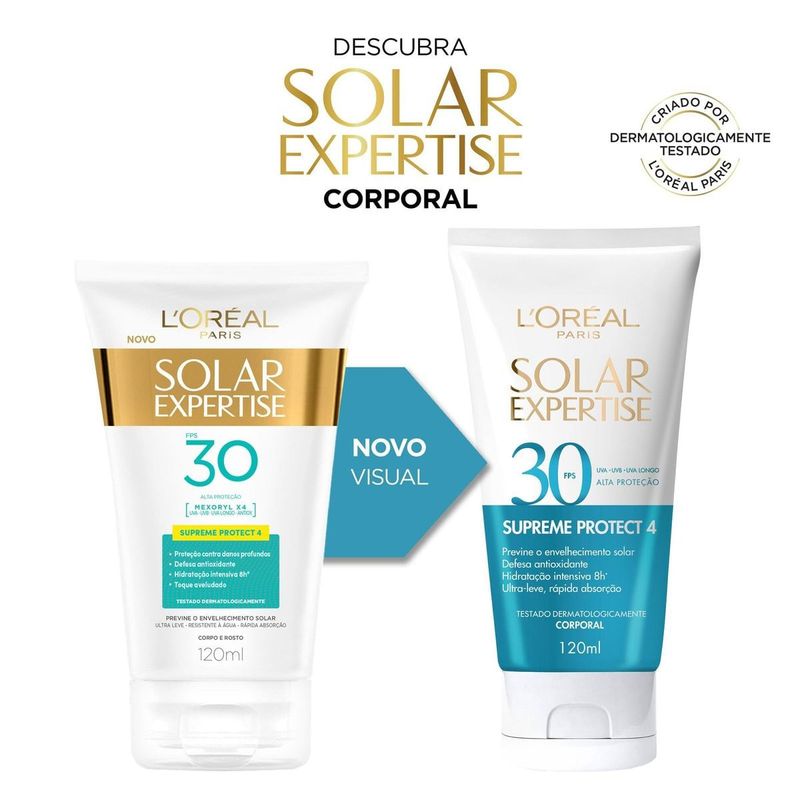 protetor solar loreal expertise supreme 30 fps 120ml