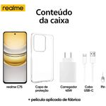 smartphone realme c75 5g tela 6,67" 8gb ram 256gb com nfc preto