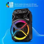 caixa de som bluetooth mondial xsound 400w preto cm-400-l