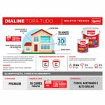 tinta esmalte iquine a base dagua premium alto brilho 800ml dialine topa tudo 034 verde folha (mp)