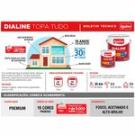 tinta esmalte iquine a base dagua premium alto brilho 800ml dialine topa tudo 057 preto (mp)